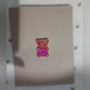 Red Sparkle Mood Bear Pin